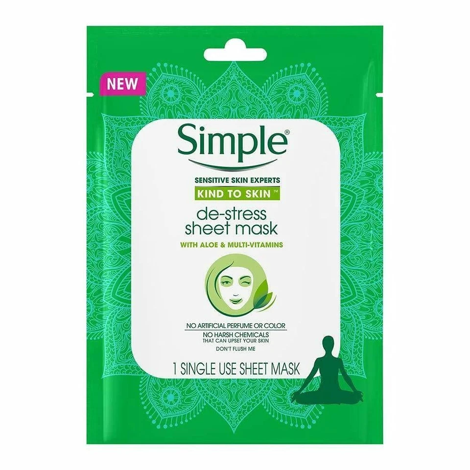 Simple Kind To Skin De-stress Sheet Mask 1 Pc I0091714 - Image 2 of 2