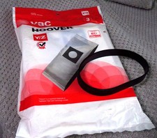 New HOOVER Vacuum Bags Style Y/Z sealed bag and Qty 1 Flat Vac Belt #38528-008