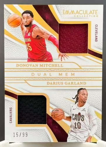 Donovan Mitchell Darius Garland 2024-25 Panini Immaculate Collection 15/99 Patch