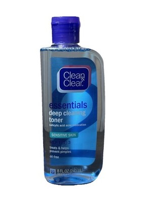 Clean & Clear Essentials Deep Cleaning Toner Sensitive Skin Oil Free 8 C Descrip