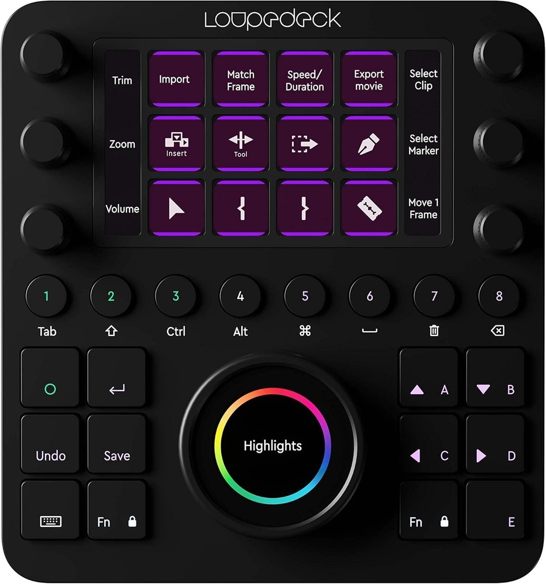 Loupedeck CT - Pro LCD Editing Tool/Keypad for Video, Photo, Music