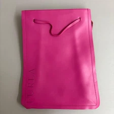 FURLA Pink Slim Backpack Adjustable Strap Authentic Women's Bag
