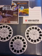 VIEW MASTER RE- B663 "APOLLO MOON LANDING" - GREAT SHAPE - GAF 1969