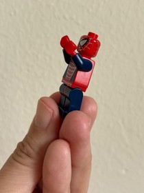 Spider-Man 3 Dark Blue Arms & Legs 4854 4857 4856 Silver Webbing LEGO Minifigure