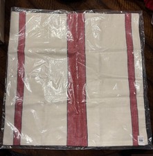 NEW 20" Red Pottery Barn Bodie Striped Pillow Cover | Red Multi Stripe Last One!