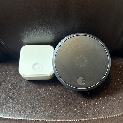 August Home Smart Lock Pro + Connect Hub - Wi-Fi - Dark Grey