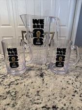 GET FIFA 64 oz Stackable Pitcher w/ Trophy Logo & Two Pint Beer Mugs