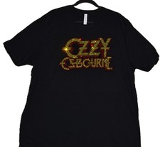 Ozzy Osbourne rhinestone short sleeve crew neck men's shirt S M L XL 2X 3X