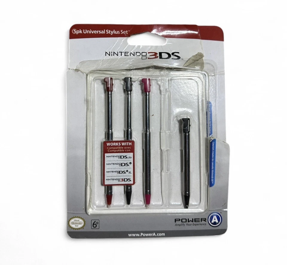 Nintendo 3DS 2011 Power A Universal Stylus juego de 4 con embalaje original Foto 2 de 4