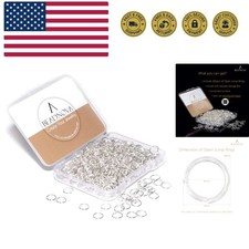 7mm Open Jump Rings for Jewelry Making Silver Jewelry Jump Rings for Keychain...