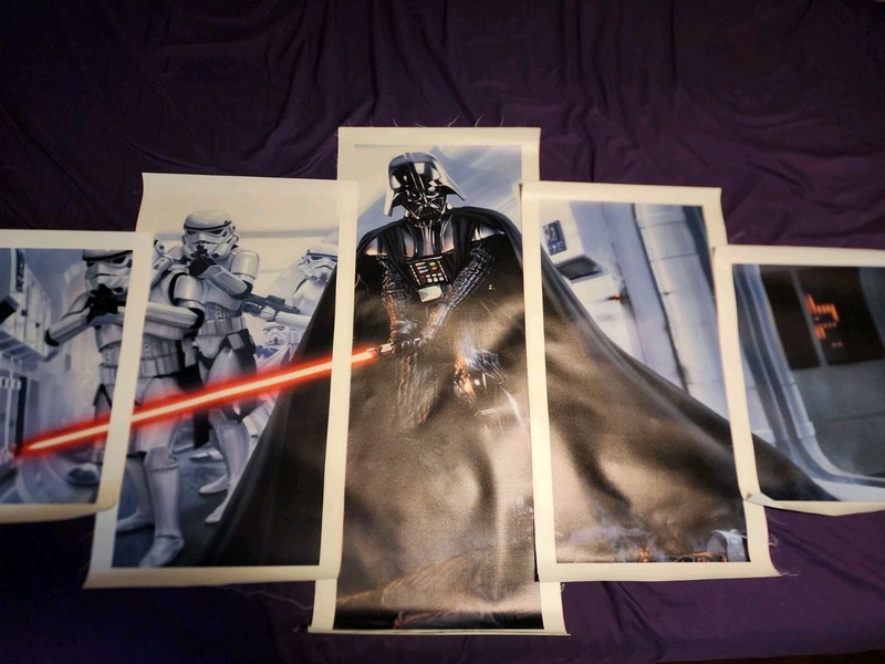 star wars 5 piece canvas wall art