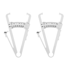 2Pcs Body Fat Measure Device Skinfold Caliper for Accurate Body Testing