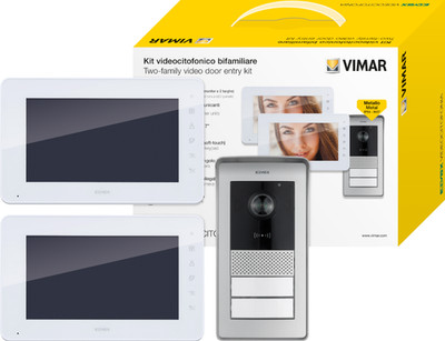 Vimar Elvox Video-Türsprechanlage Kit Monitor + Netzteil + Türeinheit + Busver