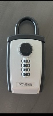 BosVision 4-Digit Combination Key Storage Lock Box   Portable