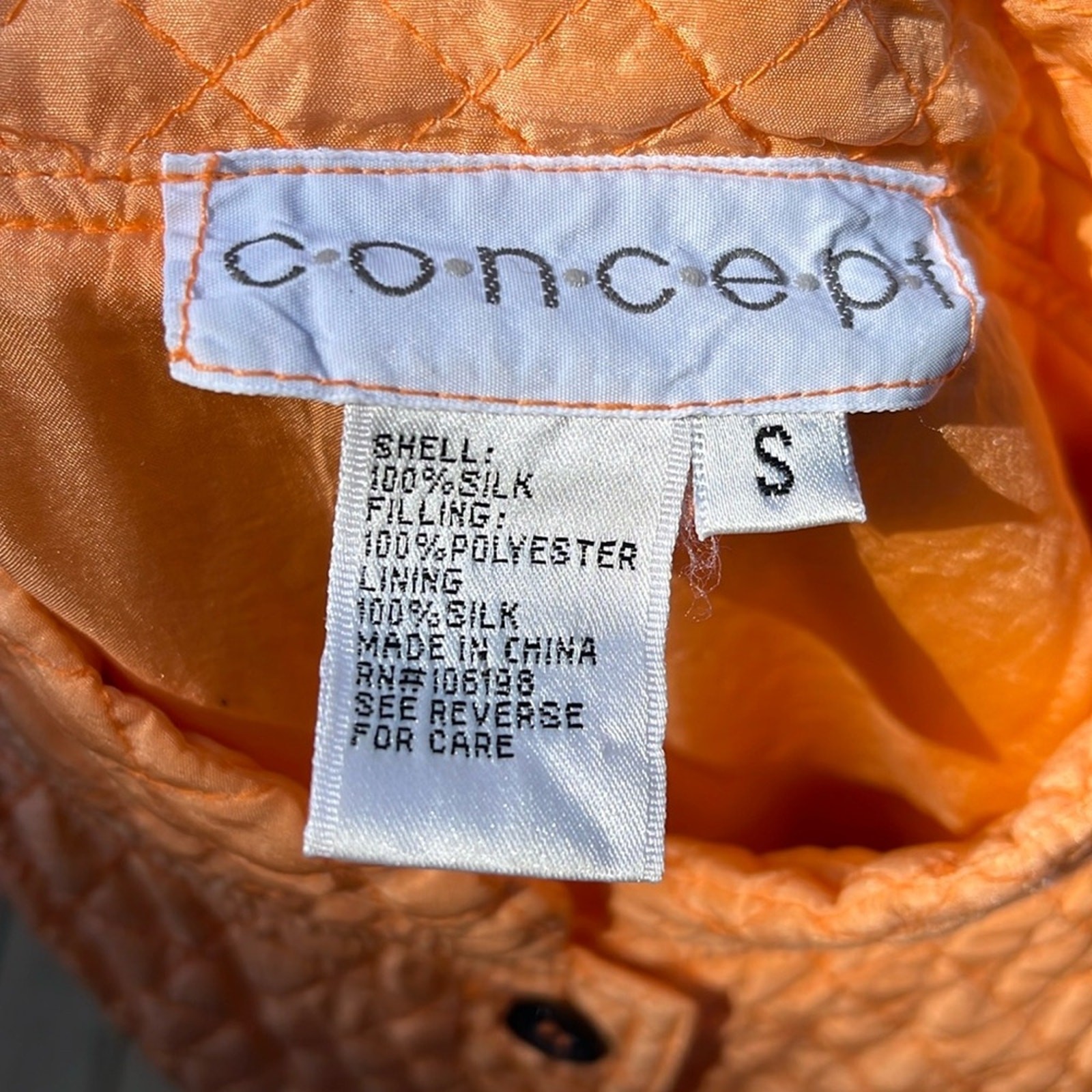 Concept Button Down Jacket Pink Small - image 2