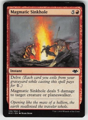Magmatic Sinkhole 135 Common Modern Horizons Magic: The Gathering Near Mint