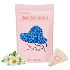 Hard Wax Beads for Hair Removal, Yovanpur 10.5 Ounce Pack of 1 , Blue