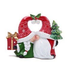 Christmas Gnomes Decorations Xmas Gnomes Figurines Winter Decor Handmade Elf ...