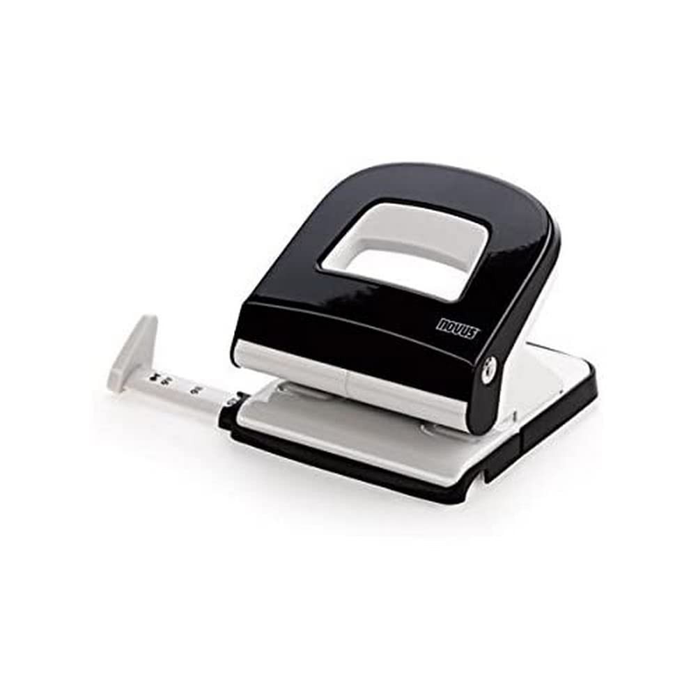 Novus E 225 Office Hole Punch Plastic/Metal 25 Sheets Black