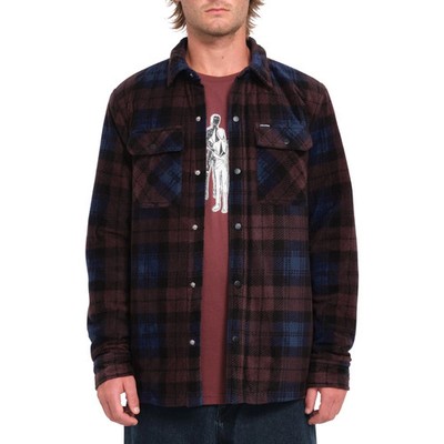 VOLCOM BOWERED FLEECE - MERLOT REF B31B3