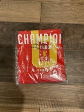 Liverpool FC "Champions of Europe 6" Red T-Shirt, Size M BNWT, SEALED 