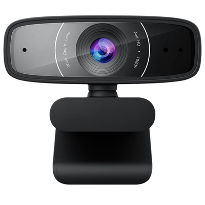 ASUS C3 Full-HD Webcam 1080p-Auflösung, 30 FPS, Kompatibel mit Skype, Microso...