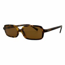 Miu Miu MU 11ZS Brown Rectangle Sunglasses 51mm 16mm 140mm - VAU-2Z1
