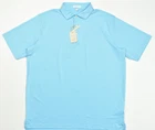 Peter Millar Summer Comfort Golf Polo Shirt Mens XL Light Blue Stretch NWT