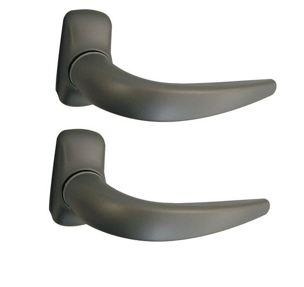 Béquille double FAPIM 2053I Horus Midi carré 8 mm finition noir RAL 9005