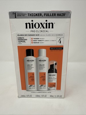 Nioxin Pro Clinical System 4 Haircare Set For Colored/Dry/Damaged Hair