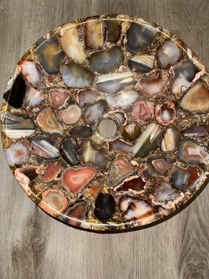 Red Agate Bathroom Sink   Bold Natural Stone Basin for Modern Bathroom