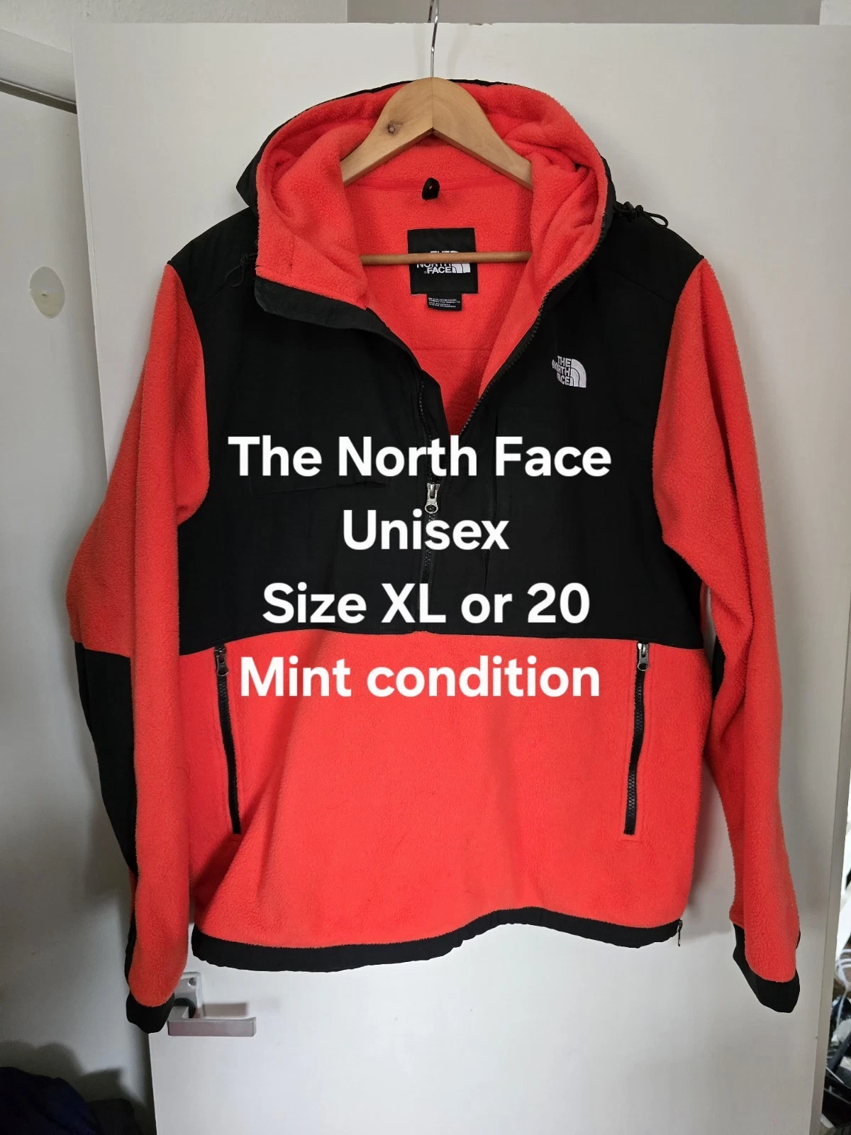 The North Face Anorak Jacket Unisex Fleece Jacket Size XL Or 20