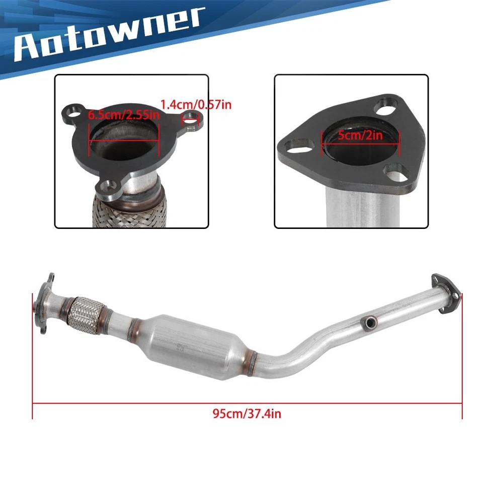 For Saturn Ion 2.2L l4 2003-2004 Flex Pipe w/ Exhaust Catalytic Converter 53508 - Image 2 of 4