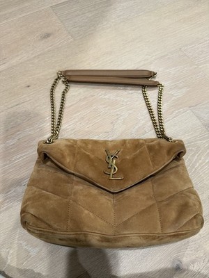 Saint laurent Suede Puffer Bag