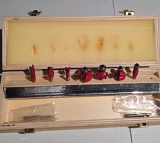 Freud 88-100 Professional Router Bit Set 7 Bits Wood Case Made in Italy
