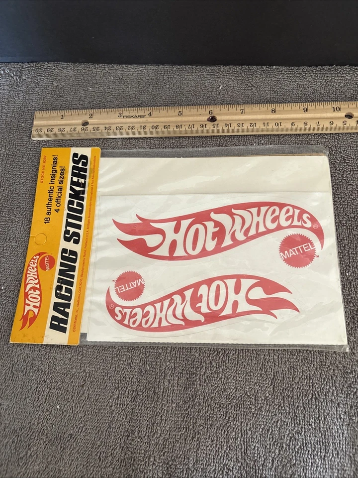 HOT WHEELS 1969 VINTAGE REDLINE RACING STICKERS ( NOS ) MINT CONDITION - image 3 of 4