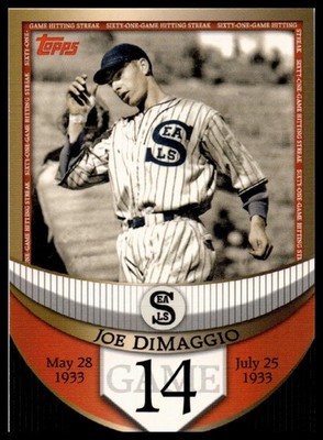 2007 Topps #JDSF1 Joe DiMaggio Joe DiMaggio: The Streak Before the Streak