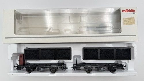 Märklin H0 48946 Behälter-Tragwagen mit offenen Kohlebehältern DB OVP NEU | Condition: Neu