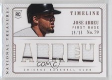 2014 Panini National Treasures Timeline Materials Names 19/25 Jose Abreu #5 0f6