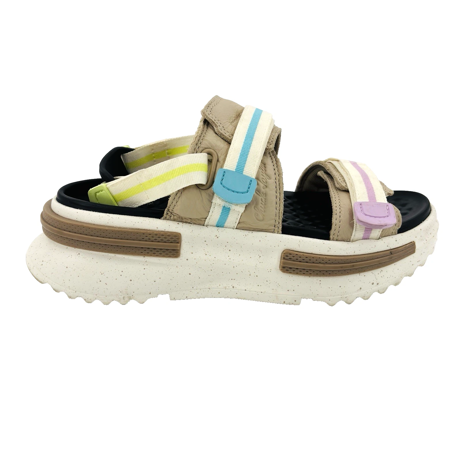 Sandalo donna 8 Converse Run Star Utility CX A07611C Nutty Granola Citron Chucks