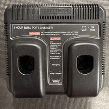 Craftsman 7.2-24 Volt Dual Port 1 Hour NiCd Battery Charger 315.115730 Exc Cond