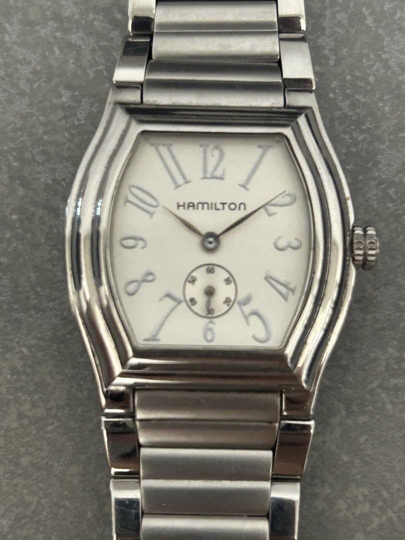 Hamilton Dadson Rectangular Silver Men's Watch Mo… - image 1