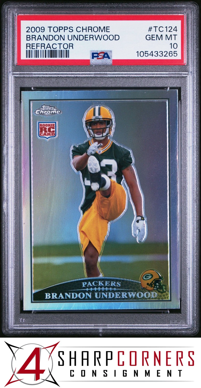 Brandon Underwood Topps Chrome #TC124 Refractor