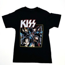 Vintage KISS Crazy Nights Tour 1987 T Shirt Size Small Double Sided Rock Band