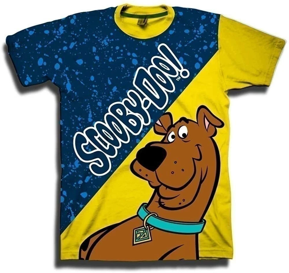 Scooby-Doo Boys T-Shirt - Graphic Design Split T-Shirt and All Over Print... - Изображение 2 из 4