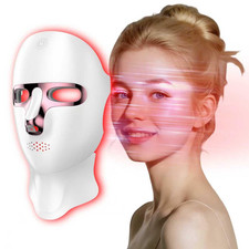 Red Light Therapy Mask for Face, Cordless 7-In-1 Red Light Mask with 850Nm NIR L