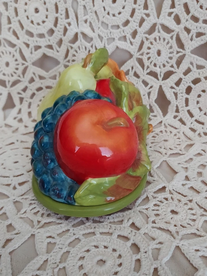 Винтажное керамическое блюдо с маслом Home Essentials с покрытием из фруктового попурри 7 дюймов - Изображение 3 из 4