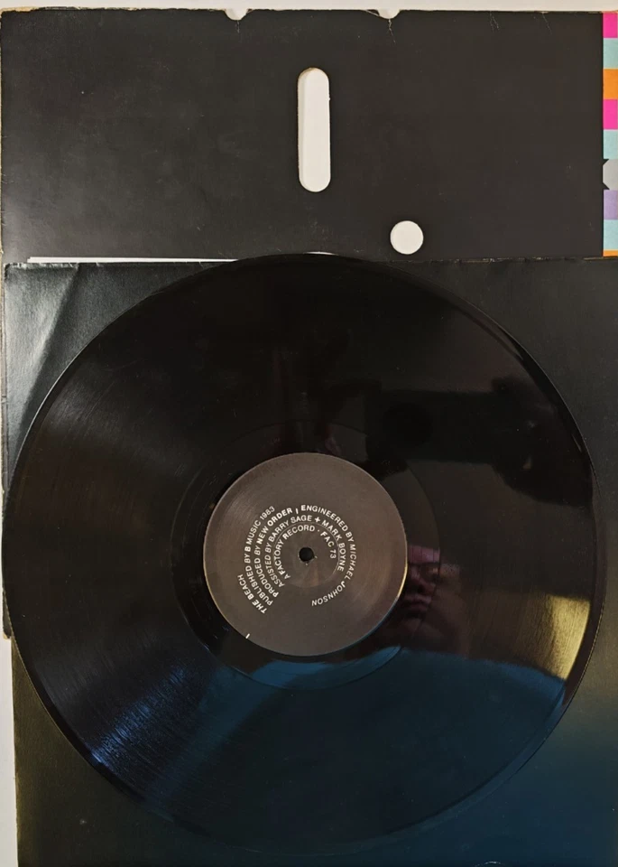 New Order  Blue Monday 12" vinyl record  FAC 73 original 1983 in die cut sleeve - Image 2 of 4