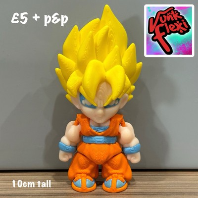 3D gedruckter Mini Super Saiyajin Son-Goku-Zappeln
