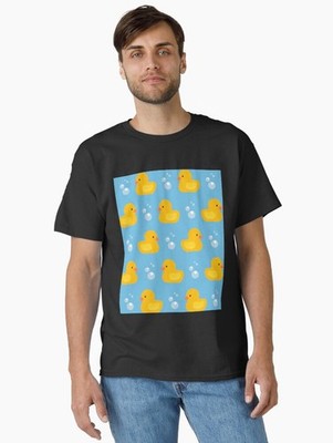 Happy Yellow Duck Cute Duck Duckling Lover Black T-shirt